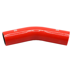 Pipercross Silicone Hose - 45° Elbow, 50.8mm Bore, 4-Ply, 152mm Legs - Red