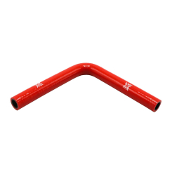 Pipercross Silicone Hose - 90° Elbow, 12mm Bore, 4-Ply, 152mm Legs - Red