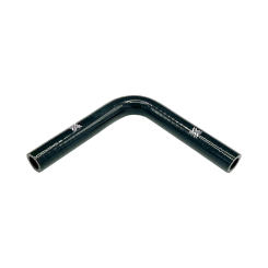 Pipercross Silicone Hose - 90° Elbow, 16mm Bore, 4-Ply, 152mm Legs - Black