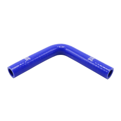 Pipercross Silicone Hose - 90° Elbow, 19mm Bore, 4-Ply, 152mm Legs - Blue