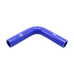 Pipercross Silicone Hose - 90° Elbow, 25mm Bore, 4-Ply, 152mm Legs - Blue