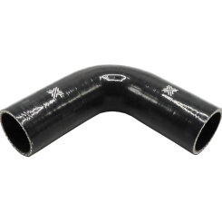 Pipercross Silicone Hose - 90° Elbow, 50.8mm Bore, 4-Ply, 152mm Legs - Black