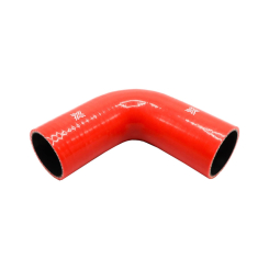 Pipercross Silicone Hose - 90° Elbow, 61mm Bore, 4-Ply, 152mm Legs - Red