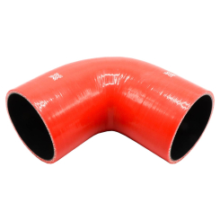Pipercross Silicone Hose - 90° Elbow, 102mm Bore, 4-Ply, 152mm Legs - Red