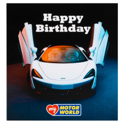 My Motor World Sports Car Birthday Card