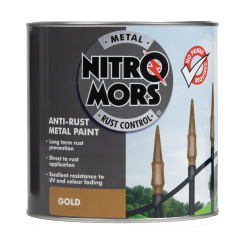 Nitromors Anti-Rust Smooth Metal Paint Gold 2.5L