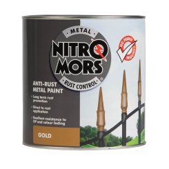 Nitromors Anti-Rust Smooth Metal Paint Gold 750ml