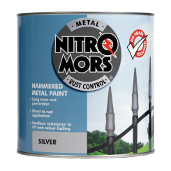 Nitromors Anti-Rust Hammered Metal Paint Silver 2.5L