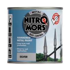 Nitromors Anti-Rust Hammered Metal Paint Silver 250ml