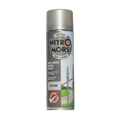 Nitromors Anti-Rust Smooth Metal Paint Silver 500ml
