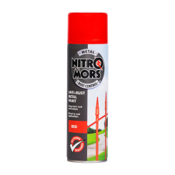 Nitromors Anti-Rust Smooth Metal Paint Red 500ml