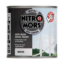 Nitromors Anti-Rust Smooth Metal Paint White 250ml