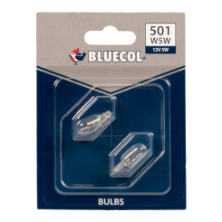 Bluecol 501 12V Capless Stop and Tail Bulb - Twin Pack