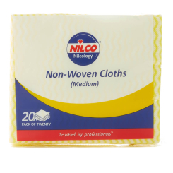 Nilco Non-Woven Cloths Medium Yellow - 20 Pack