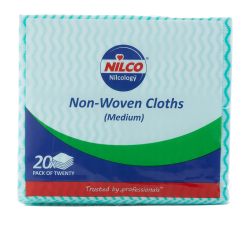Nilco Non-Woven Cloths Medium Green - 20 Pack