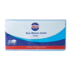 Nilco Non-Woven Cloths Large Blue - 20 Pack