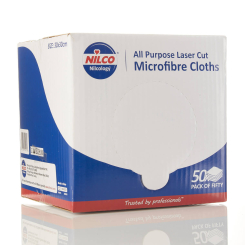 Nilco All Purpose Laser Cut Microfibre Cloths - Box of 50
