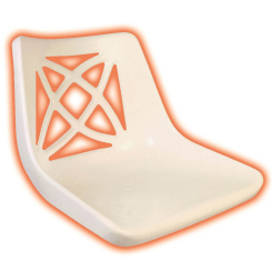 Tetrosyl Chair Shell - White Standard