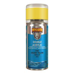 Hycote Fiat Golden Yellow Double Acrylic Spray Paint 150ml