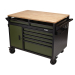 BUNKER Multi-Functional Workbench Roller Tool Cabinet, 14 Drawer, 48", Green