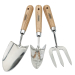 Draper Expert Stainless Steel Hand Fork and Trowels Set with Ash Handles (3 Piece)