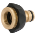 Draper Brass and Rubber Tap Connector, 1/2 - 3/4"