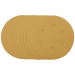 Draper Gold Sanding Discs with Hook & Loop, 150mm, 320 Grit (Pack of 10)