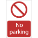 Draper No Parking' Prohibition Sign, 200 x 300mm