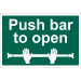 Draper Push Bar To Open