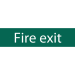 Draper Fire Exit' Safety Sign, 200 x 50mm