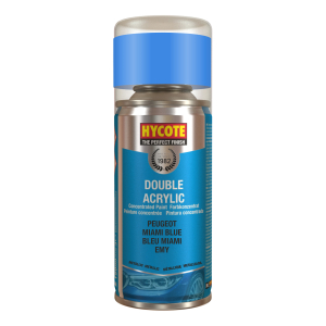 Hycote Peugeot Miami Blue Metallic Double Acrylic Spray Paint 150ml