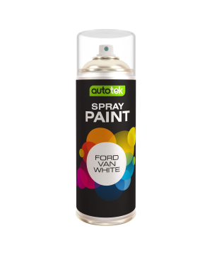 Autotek Ford Van White Spray Paint 400ml