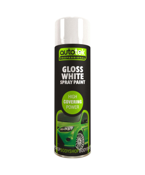 Autotek Gloss White Spray Paint 500ml