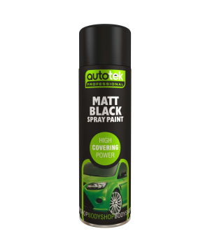 Autotek Matt Black Spray Paint 500ml