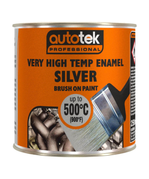 Autotek Brush-On VHT Silver High Temperature Paint 250ml