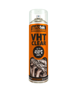 Autotek Clear VHT High Temperature Spray Paint 500ml