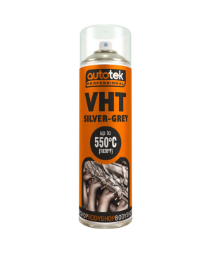 Autotek Silver-Grey VHT High Temperature Spray Paint 500ml