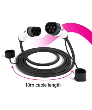 Cord 10m EV Charging Cable - 22kW Three Phase Type 2