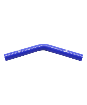Pipercross Silicone Hose - 45° Elbow, 16mm Bore, 4-Ply, 152mm Legs - Blue