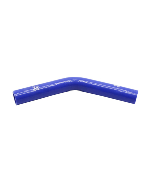Pipercross Silicone Hose - 45° Elbow, 25mm Bore, 4-Ply, 152mm Legs - Blue