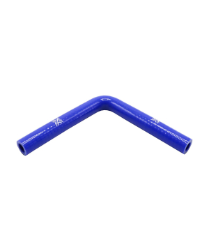 Pipercross Silicone Hose - 90° Elbow, 12mm Bore, 4-Ply, 152mm Legs - Blue
