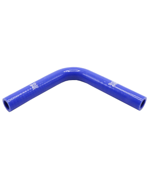 Pipercross Silicone Hose - 90° Elbow, 16mm Bore, 4-Ply, 152mm Legs - Blue