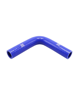 Pipercross Silicone Hose - 90° Elbow, 25mm Bore, 4-Ply, 152mm Legs - Blue