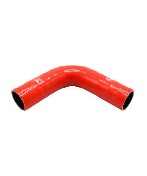 Pipercross Silicone Hose - 90° Elbow, 40mm Bore, 4-Ply, 152mm Legs - Red