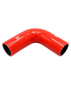 Pipercross Silicone Hose - 90° Elbow, 50.8mm Bore, 4-Ply, 152mm Legs - Red