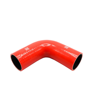 Pipercross Silicone Hose - 90° Elbow, 61mm Bore, 4-Ply, 152mm Legs - Red