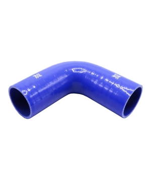 Pipercross Silicone Hose - 90° Elbow, 63mm Bore, 4-Ply, 152mm Legs - Blue