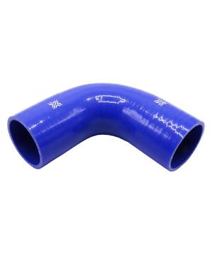 Pipercross Silicone Hose - 90° Elbow, 70mm Bore, 4-Ply, 152mm Legs - Blue