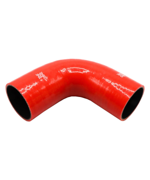 Pipercross Silicone Hose - 90° Elbow, 70mm Bore, 4-Ply, 152mm Legs - Red