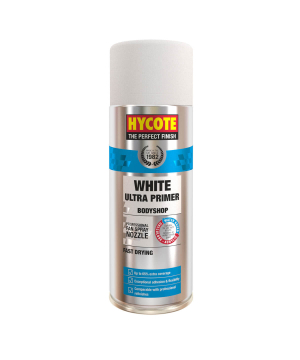 Hycote Bodyshop High Build Ultra White Primer Spray Paint 400ml